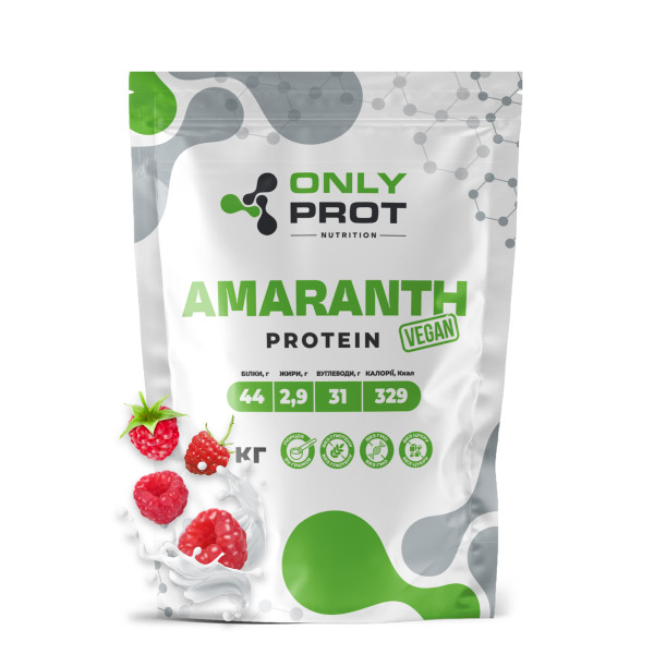 Амарантовий протеїн Onlyprot 1 кг малина