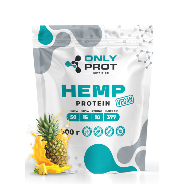 Конопляний протеїн Onlyprot 500 г ананас
