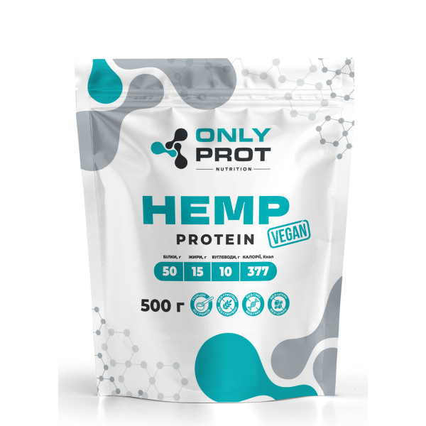 Конопляний протеїн Onlyprot 500 г без смаку