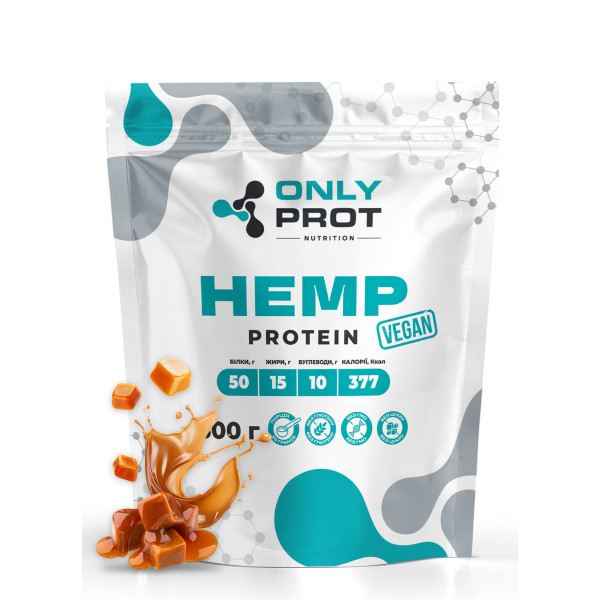 Конопляний протеїн Onlyprot 500 г карамель
