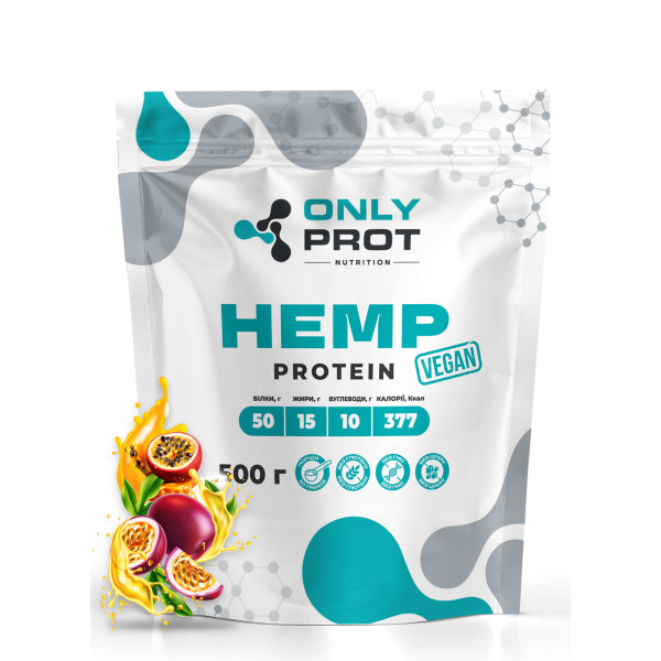 Конопляний протеїн Onlyprot 500 г маракуя