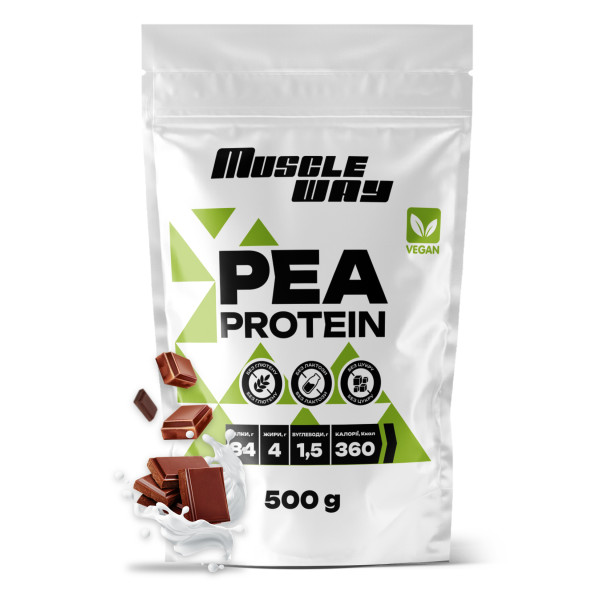 Гороховий протеїн MuscleWay 500 г молочний шоколад