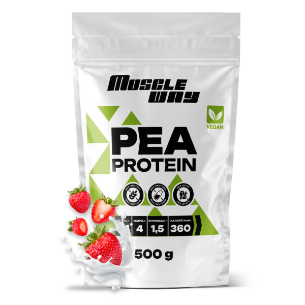 Гороховий протеїн MuscleWay 500 г полуниця