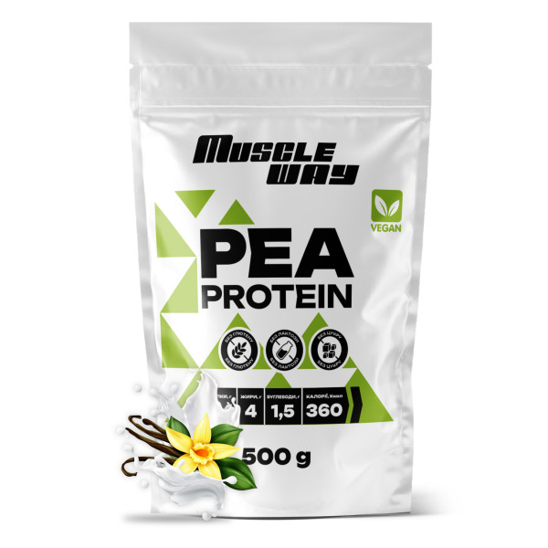 Гороховий протеїн MuscleWay 500 г ваніль