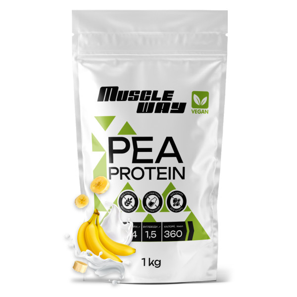Гороховий протеїн MuscleWay 1 кг банан