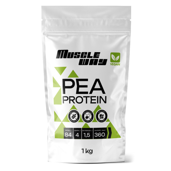 Гороховий протеїн MuscleWay 1 кг без смаку