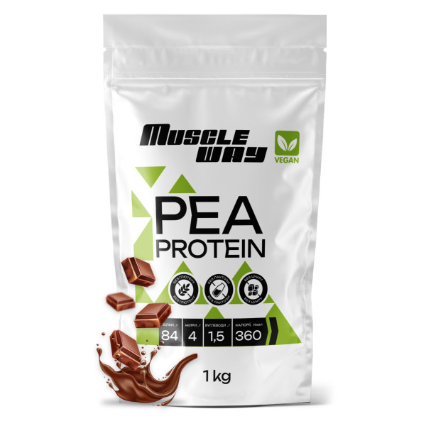 Гороховий протеїн MuscleWay 1 кг шоколад