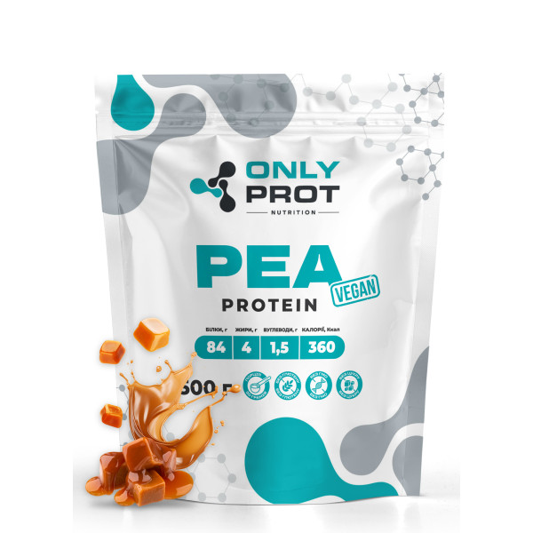 Гороховий протеїн Onlyprot 500 г карамель