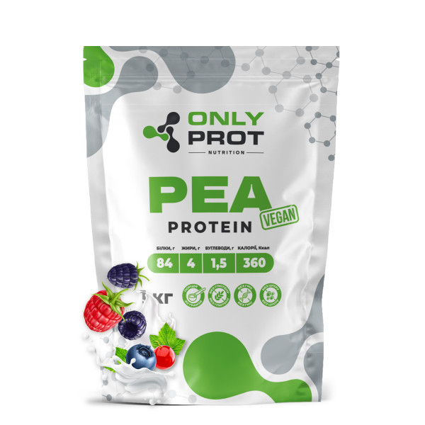Гороховий протеїн Onlyprot 1 кг лісові ягоди