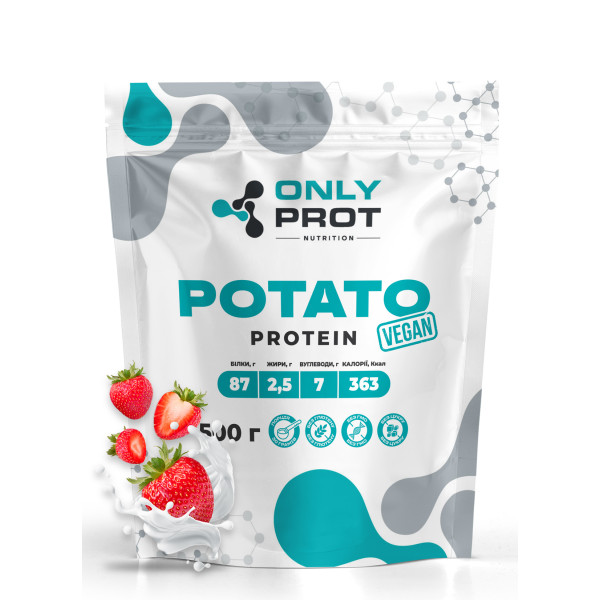 Картопляний протеїн Onlyprot 500 г полуниця