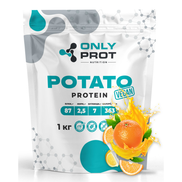 Картопляний протеїн Onlyprot 1 кг апельсин