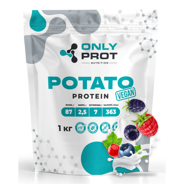 Картопляний протеїн Onlyprot 1 кг лісові ягоди