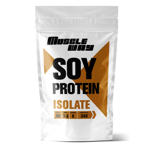 Соєвий протеїн 90% MuscleWay 500 г без смаку