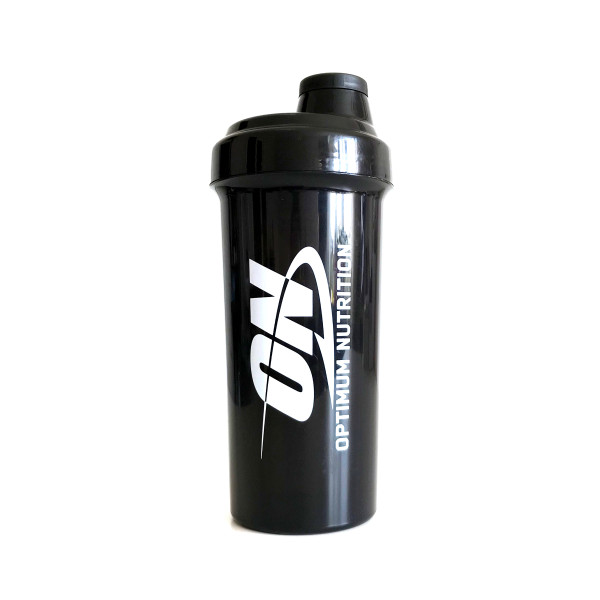 Шейкер Optimum Nutrition 700 мл чорний + сітка